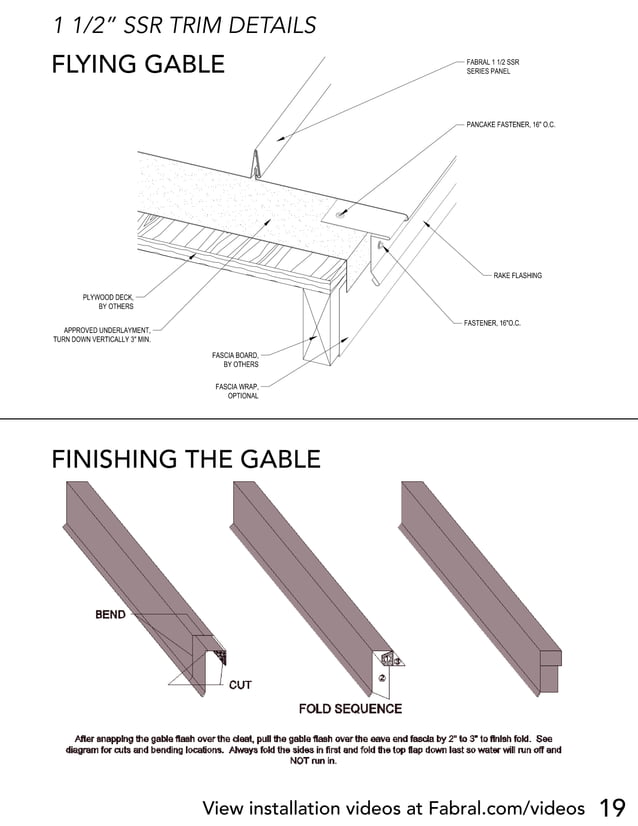 Fabral SSR Metal Roofing Installation Manual