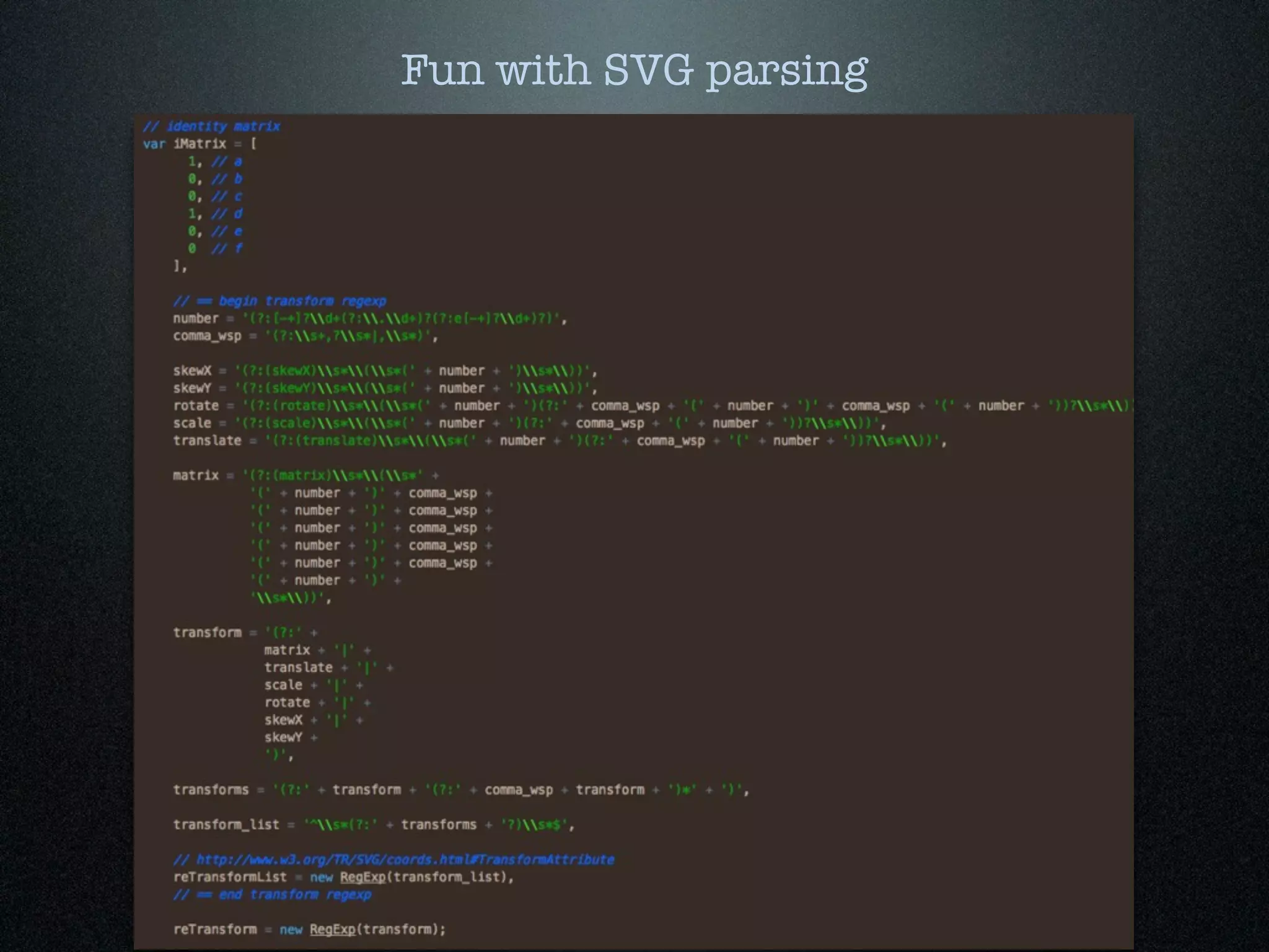 Fun with SVG parsing
 