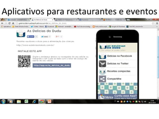 Aplicativos para restaurantes e eventos

 