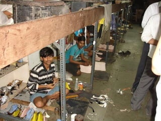 Fabrica de zapatos de la India