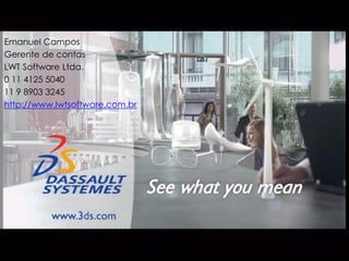 Emanuel Campos
Gerente de contas
LWT Software Ltda.
0 11 4125 5040
11 9 8903 3245
http://www.lwtsoftware.com.br
 