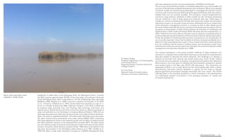 Fabricating the Delta 16
with lease agreement by the Louisiana Department of Wildlife and Fisheries.
The accuracy of land building models is completely dependent upon the breadth and
accuracy of the field data available development and verification. While more detailed
numerical models are currently being developed to investigate the physical controls
over fine scale channel structure [Edmonds & Slingerland 2010] the data sets need to
validate them are not currently available. The ecological, nutrient biogeochemical,
and storm surge reduction attributes of delta models are also still being developed
and are limited by a lack of large spatial and temporal data sets. These types of
models are critical to predicting the benefits that large-scale coastal and ecological
restoration projects can provide society and when developed will be an integral part
of the restoration management practice in Louisiana as well as other deltas around
the world. Deltas exemplify the strong coupling across disciplinary boundaries that we
recognize as characteristic of Earth-surface dynamics [Committee on Challenges and
Opportunities in Earth Surface Processes 2010]. We stress also that engineering is, in
effect, folded into the entire effort as the basic-science research increasingly strives to
produce engineering-style predictions of the outcomes of specific designs and actions.
Finally, the problem of predicting delta evolution and dynamics is as scientifically rich
as it is socially important. Given that hundreds of millions of people worldwide live or
depend on low-lying depositional coasts, human impacts dominate coastal dynamics
(e.g. by modifying channel patterns, building levees, and manipulating water flow);
social factors and social sciences need to be included in the entire framework for delta
management and restoration [Syvitski et al. 2009].
The missing centerpiece in the grand scientific challenge of delta prediction and
restoration is a densely instrumented delta observatory to provide the comprehensive
data sets needed to stimulate the whole enterprise. The challenge is to develop a
research environment that captures key pulsed events (e.g. fronts, floods, tropical
storms) that drive the physical, ecological, and geochemical patterns that determine
delta evolution. Our main goal is to develop the instrumentation necessary to capture
such pulsed events in the Wax Lake DELTA LAB observatory. The instruments we
developed at WLD is not a single device but the instrumented delta itself: a dense,
self-activating instrument network designed to capture the full range of relevant
physical-geochemical-ecological linkages associated with such events. The DELTA
LAB described in this proposal represents a critical investment in the development
of a field-based research environment in the emerging discipline of ‘coastal and
ecological engineering’.
Dr. Robert Twilley
Professor, Department of Oceanography
and Coastal Science
Executive Director, Louisiana Sea Grant
College Program
Dr. Chris Paola
National Center for Earth Surface
Dynamics, University of Minnesota
headlands of oldest lobe of the Mississippi River, the Maringouin-Teche. Currently
the WLD receives approximately 30-40% of the total water and sediment discharge
of the Atchafalaya River, which is equivalent to 10-12% of Mississippi River discharge
[McManus 2002; Roberts et al. 2003]. Long-term subaerial land growth of the WLD
is 1.0 - 2.0 km2 yr-1 [Roberts et al. 1997], and the delta front expands at a rate of +/-
0.3 km yr-1 [Parker & Sequierios 2006]. Sediment transport in the WLD is influenced
by seasonal water exchange from river flooding, tidal exchange, cold fronts, and
tropical storms. Winter-spring cold fronts control the inshore to offshore exchange of
water and sediments as river discharge is increasing [Mossa & Roberts 1990]. As river
discharge decreases and winds relax during summer, micro-tides transport sediment-
laden river water to vegetated wetlands. The lowest water discharge occurs during the
fall, when tropical storms periodically move water inshore [Walker 2001]. Interacting
with these geophysical forces is the seasonal growth and mortality of wetland plants
that affect sediment retention in the wetlands [Holm & Sasser 2001]. The delta islands
are colonized by woody, shrub/scrub and herbaceous fresh marsh species that exhibit
zonation along the natural elevation gradient (Visser 1998) these same patterns have
also been documented in the Atchafalaya Delta (Johnson et al 1985, Schaffer et al.
1992).The delta is under state ownership managed as a Wildlife Management Area
Above. Wax Lake Delta marsh
vegetation, Shelby Doyle.
 