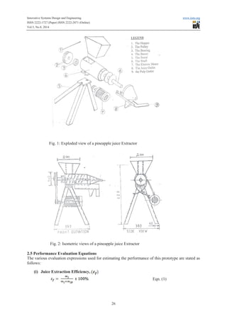 Fabrication and performance evaluation of a portable motorized | PDF