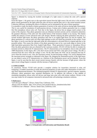 Fabrication and simulating solar cell devices using silvaco tcad tools ...