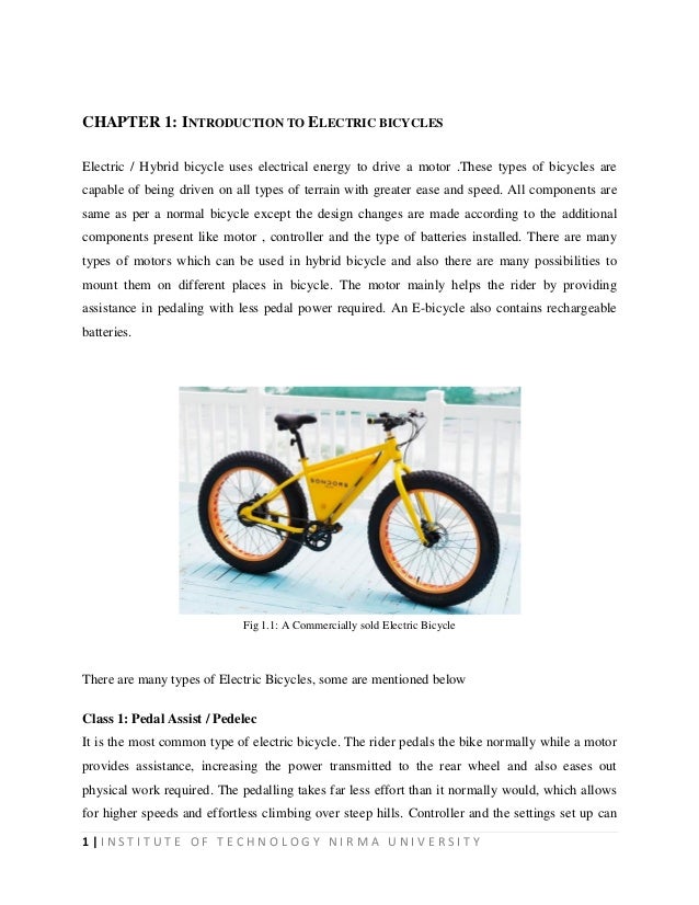 electric bicycle design ppt