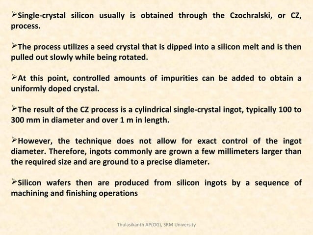 Fabrication of microelectronic devices | PPT | Indoor Environmental ...