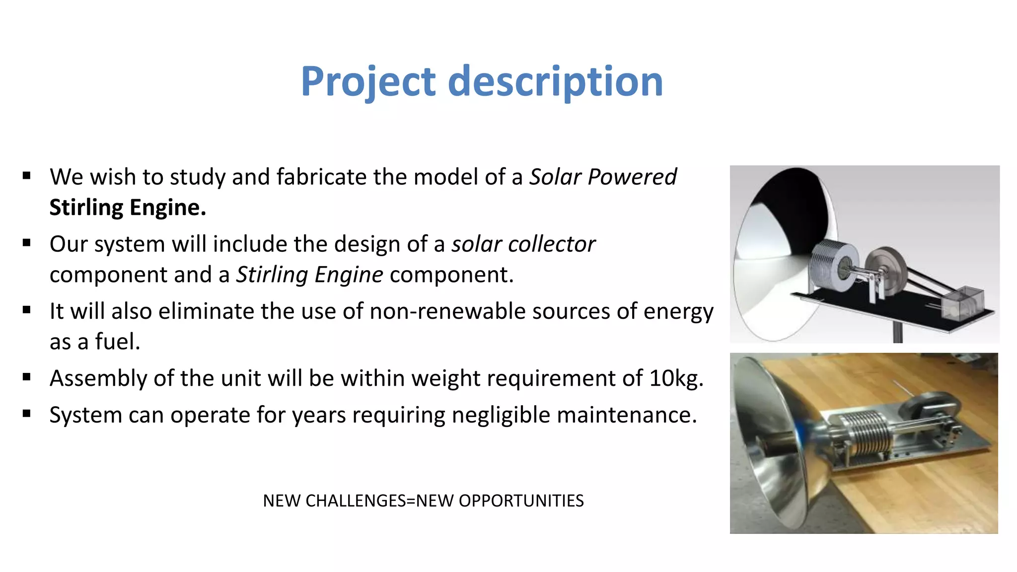 Fabrication of Stirling Engine | PPTX