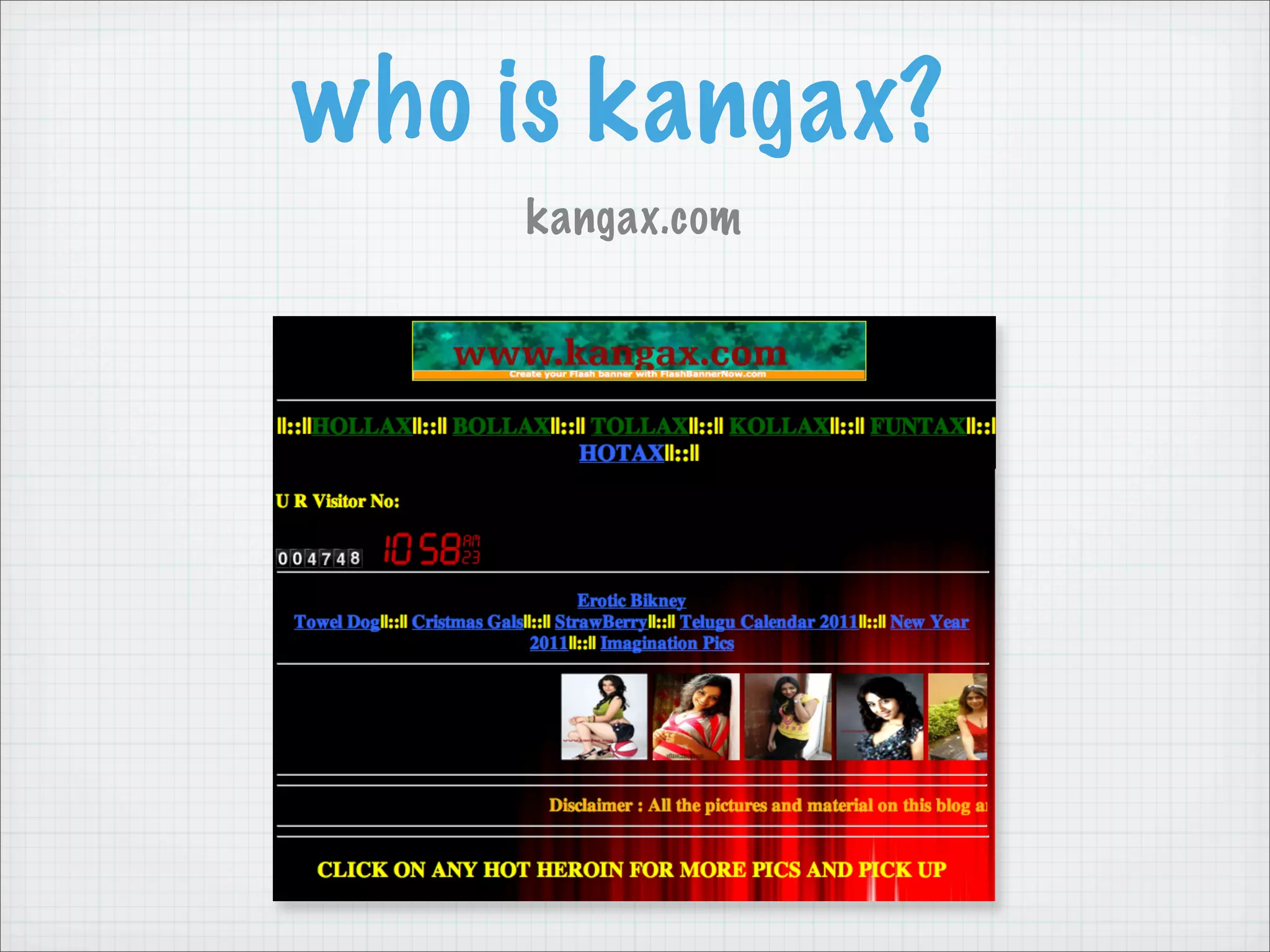who is kangax?
     kangax.com
 