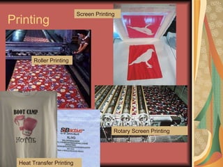 Printing Screen Printing Roller Printing Rotary Screen Printing Heat Transfer Printing 