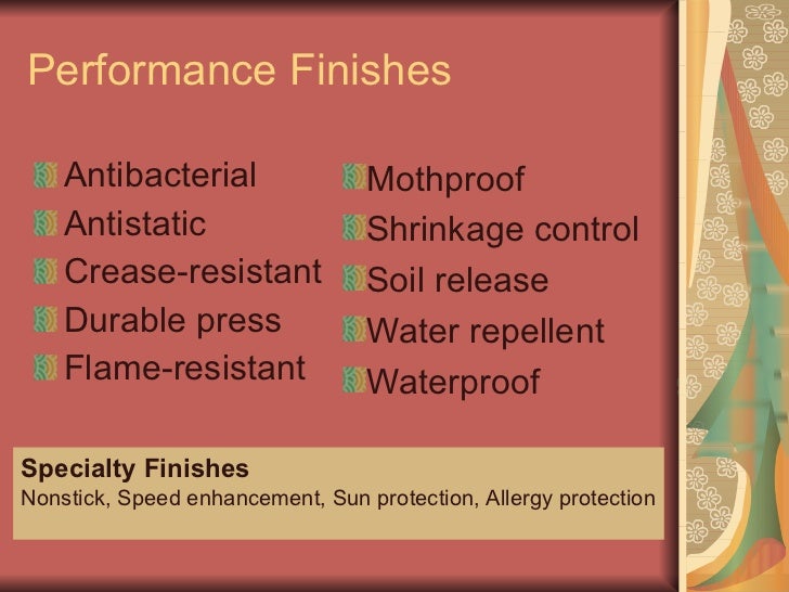 Fabric Finishes