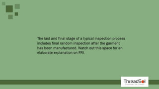 Fabric Inspection Process Part 2 | PPTX