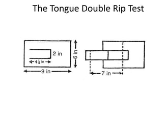 The Tongue Double Rip Test
 