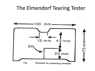 The Elmendorf Tearing Tester
 