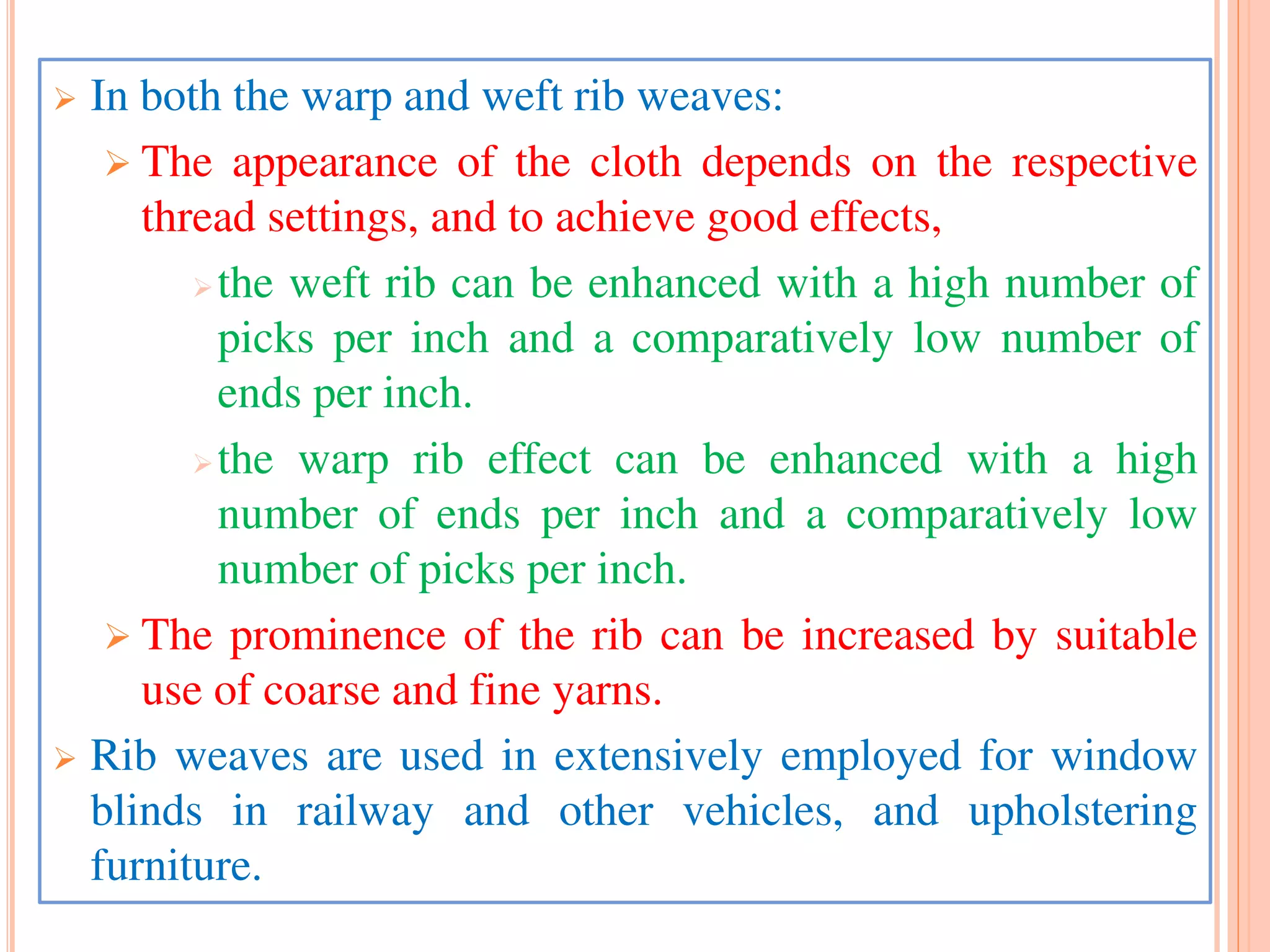 Picks Per Inch Fabric Structure and Design | PDF