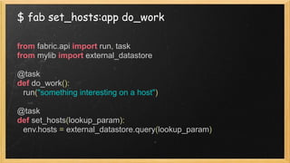 Fabric Python Lib | PPT