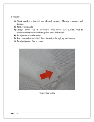 Fabric wastage and sewing fault analysis | PDF