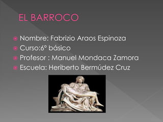  Nombre: Fabrizio Araos Espinoza
 Curso:6º básico
 Profesor : Manuel Mondaca Zamora
 Escuela: Heriberto Bermúdez Cruz
 