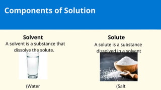 Understanding Solutions: Types, Components, and Experiments in ...