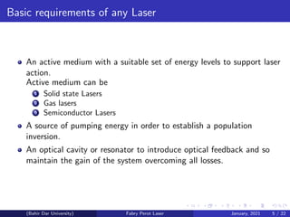 Fabry laser ppt | PDF