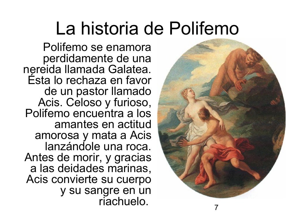 Fabula de galatea y polifemo