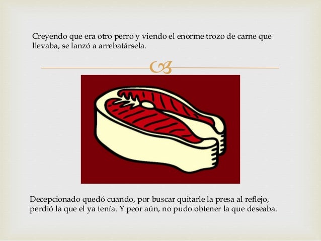 Fabula el perro y el reflejo