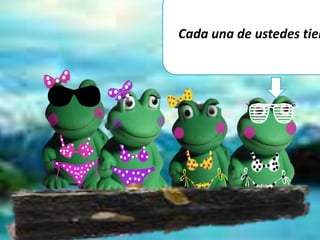 Cada una de ustedes tien
 