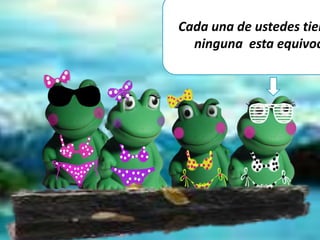Cada una de ustedes tien
ninguna esta equivoc
 