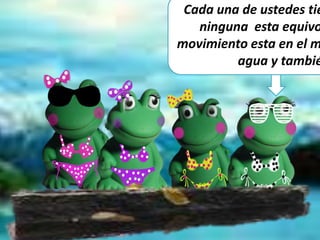 Cada una de ustedes tie
ninguna esta equivo
movimiento esta en el m
agua y tambié
 