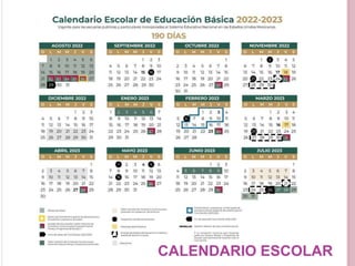 CALENDARIO ESCOLAR
 