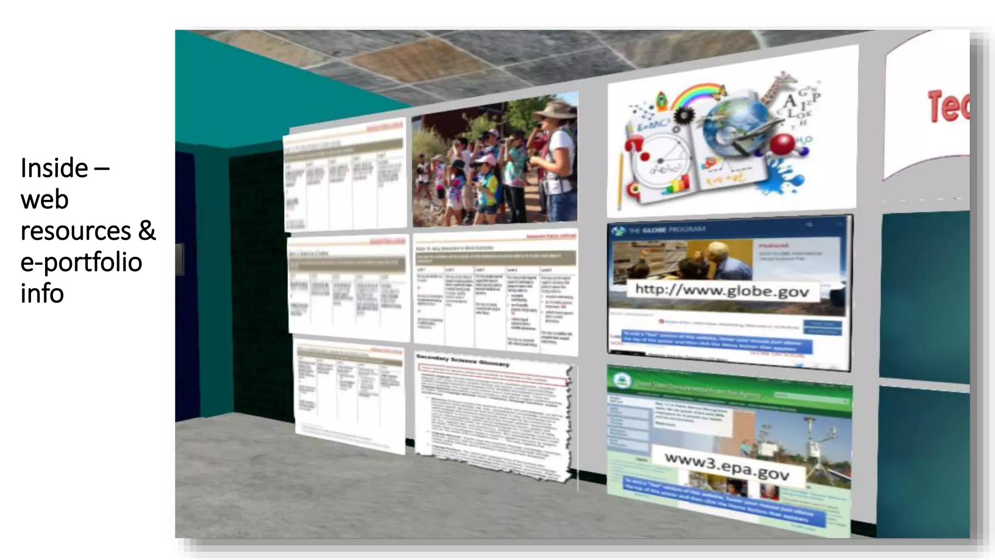 Inside –
web
resources &
e-portfolio
info
 