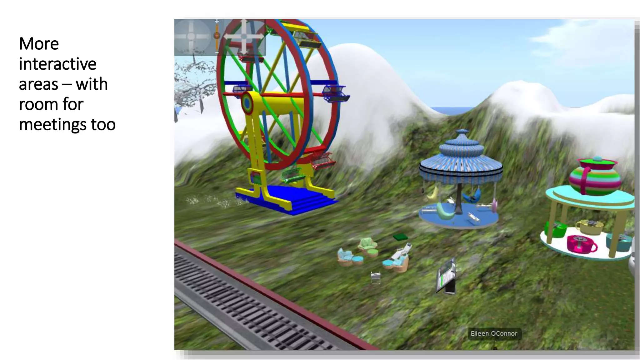 More
interactive
areas – with
room for
meetings too
 