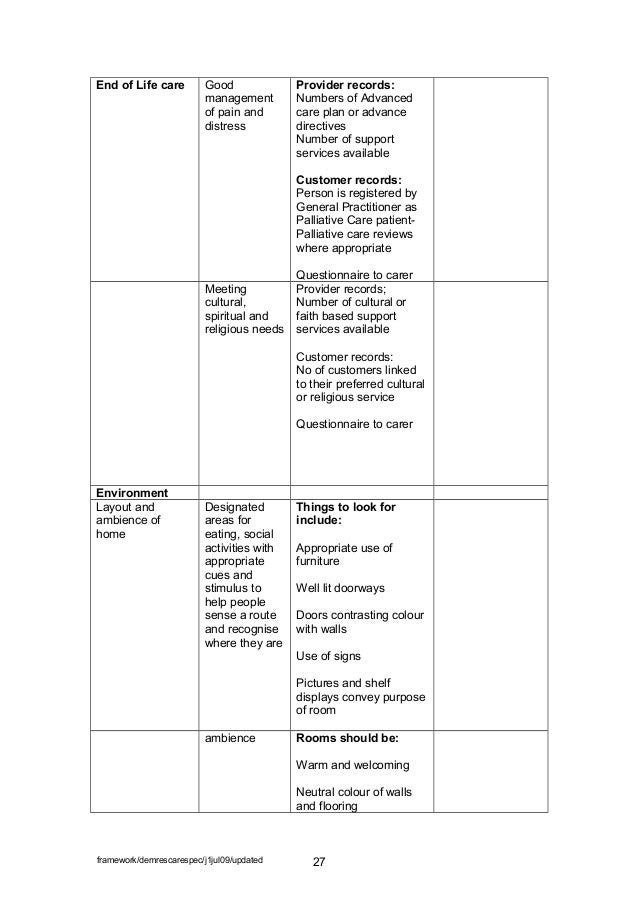 service specification
