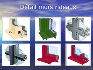 Détail murs rideaux
 