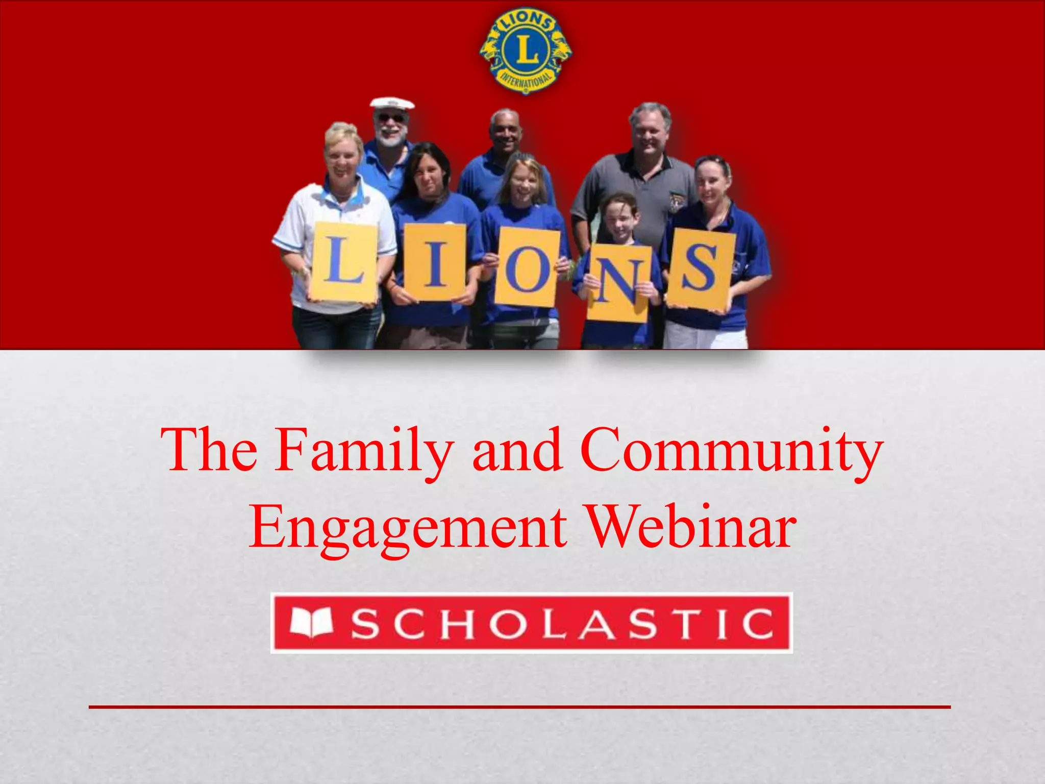 Family and Community Engagement Webinar with Scholastic | PPTX