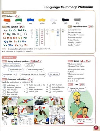 Face2face elementary students book