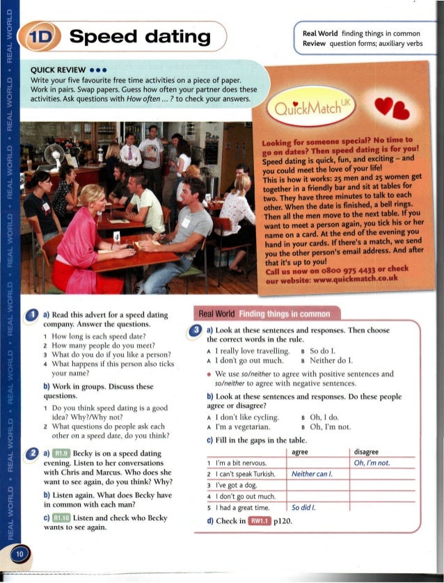 Online dating quick questions