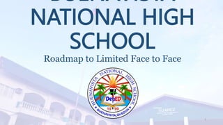 BUENAVISTA
NATIONAL HIGH
SCHOOL
Roadmap to Limited Face to Face
1
 