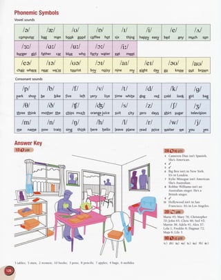 Phonemic
Symbols
VoweI
sounds
Consonant
sounds
lpl
park shop
tbt
be bike
Iil
five teft
lvl
very live
Itl
lime whiSe
tdt
dog red
tkt
cotd look
lsl
b.g
girl
t0t
three think
t6t
mother the
rct
chiosmuch
tBt
orange
juice
lsl
Suit citv
lzl
zero d"ys
trl
t Jt
shirt sugar
lsl
television
tmt
me name
lnl
now train
hJl
sing think
tht
fuere hetto
IU
[eave plane
lrl
read ptice
lwl
 