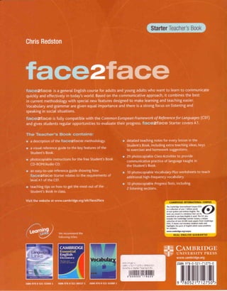 Face 2 Face: Starter - Teachers Book (1st Edition)