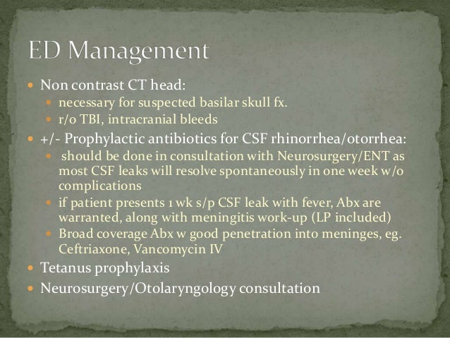 Basilar Skull Fracture