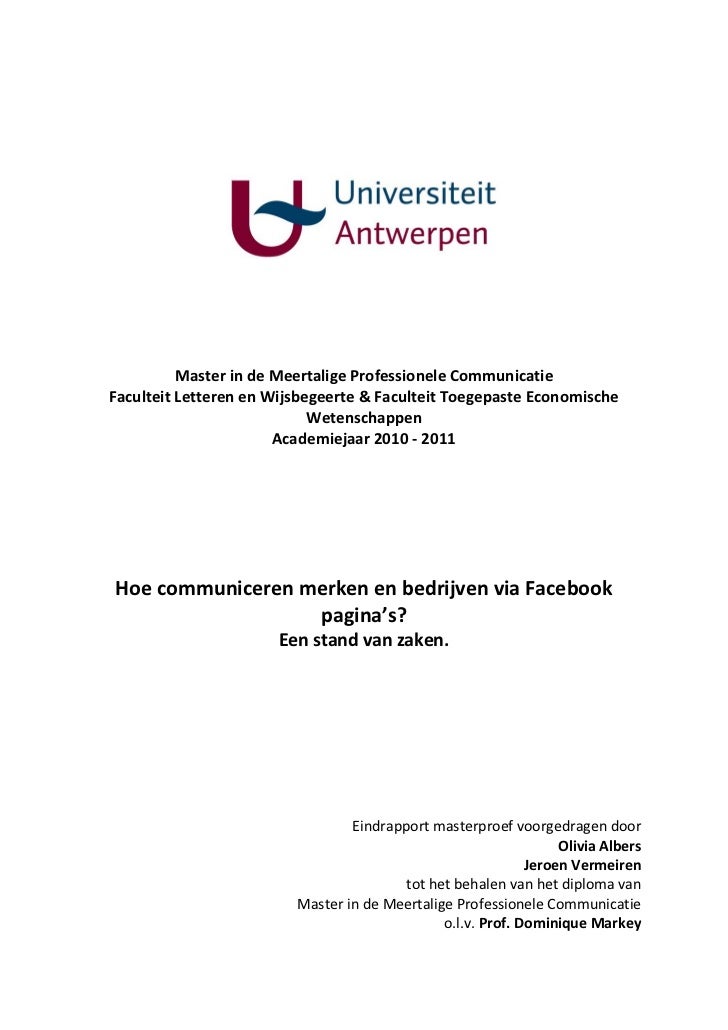 Master thesis voorbeeld
