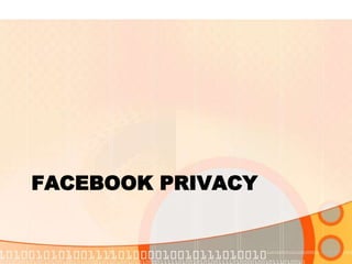 Facebook privacy