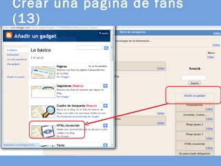 Crear una página de fans (13) 