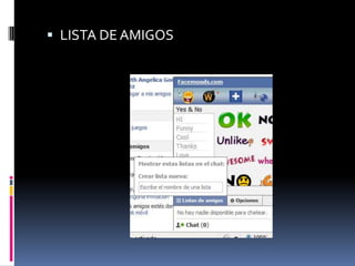 LISTA DE AMIGOS