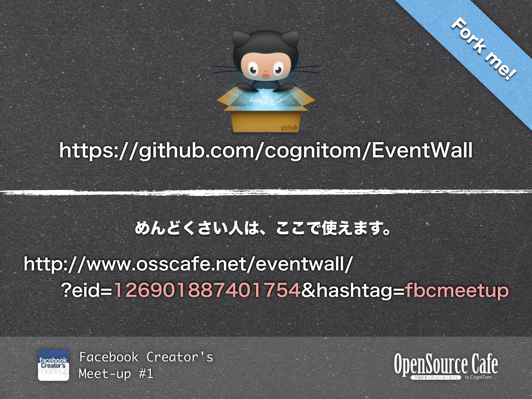 Facebook Creator's
Meet-up #1
 