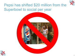 Pepsi has shifted $20 million from the Superbowl to social per year 