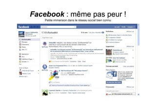 Facebook : même pas peur (V2)
Petit immersion de base dans le réseau social




           Facebook première immersion Sept 2012   1
 