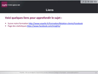 Gérer un Fan Page Facebook

Les	
  moments-­‐clé	
  
La	
  créa9on	
  d’un	
  moment-­‐clé	
  vous	
  permeNra	
  de	
  meNre	
  en	
  avant	
  des	
  dates	
  précises	
  dans	
  l’histoire	
  
de	
  votre	
  structure.	
  Cela	
  rentre	
  dans	
  le	
  nouveau	
  principe	
  de	
  9meline	
  représentant	
  une	
  frise	
  
biographique	
  d’une	
  structure	
  ou	
  d’une	
  personne.	
  




                       Voyelle	
  –	
  40	
  rue	
  du	
  Bignon,	
  forum	
  de	
  la	
  rocade,	
  bâ9ment	
  Oméga	
  à	
  Chantepie	
  -­‐	
  contact@voyelle.fr	
     16	
  
 