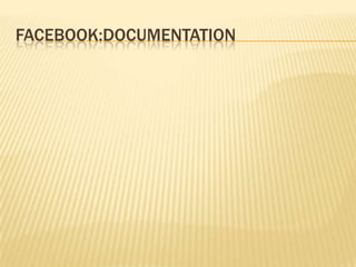 FaceBook:Documentation 