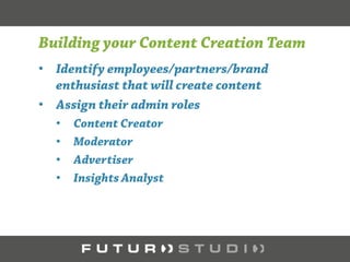 • Invite your closest circle of family and friends
• Ask them to promote your page
• Invite your employees, partners and brand enthusiast to like your page
• Ask them to promote your page
• Invite email contacts
 